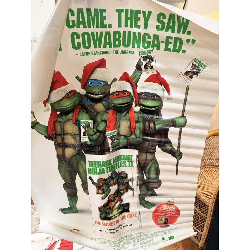 Teenage Mutant Ninja Turtles II Promo Display Kit 1991 Original Box Movie Store